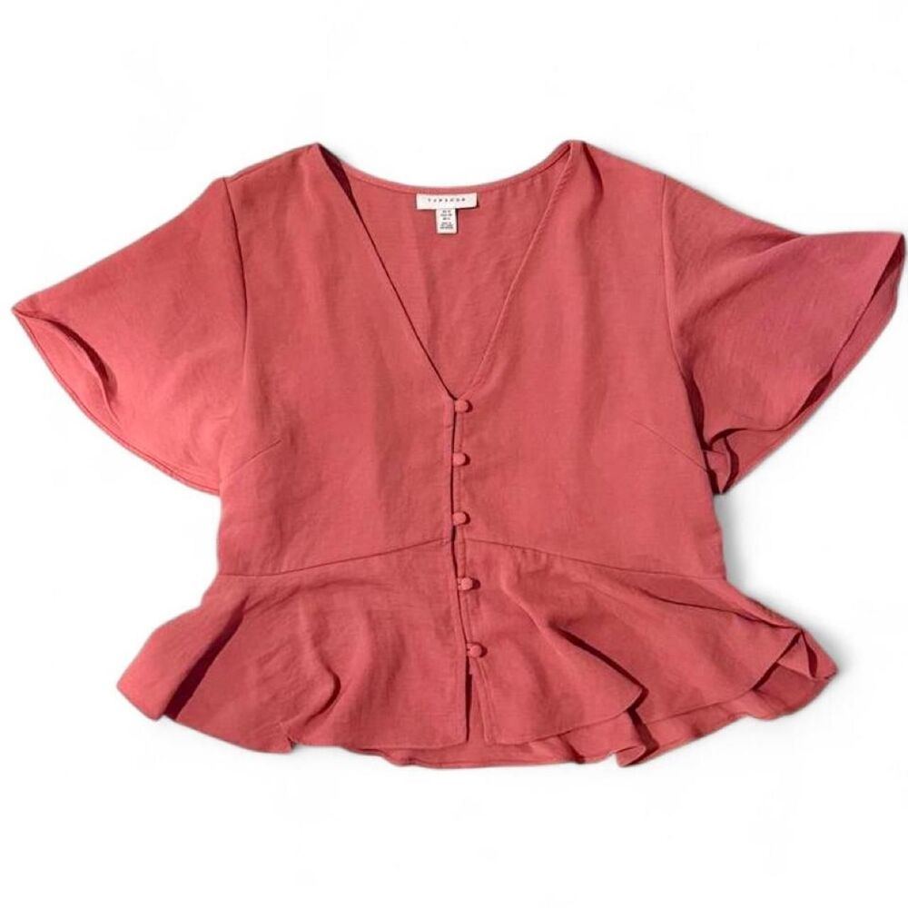 Topshop Women's Pink Blouse